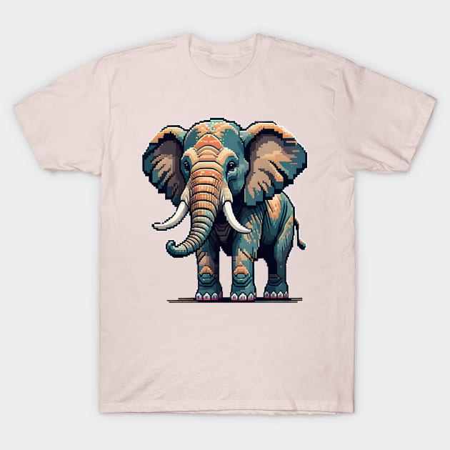 Pixel Elephant T-Shirt by Th3ETHNomad 